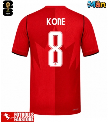 Kanada Ismael Kone #8 Hemmatröja VM 2026 Kortärmad